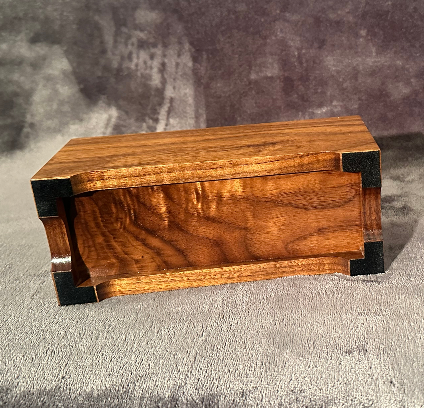 Walnut Hardwood Makeup Brush Holder, Makeup Brush Stand, Artist Brush Storage Box, Makeup Brush Organizer Box