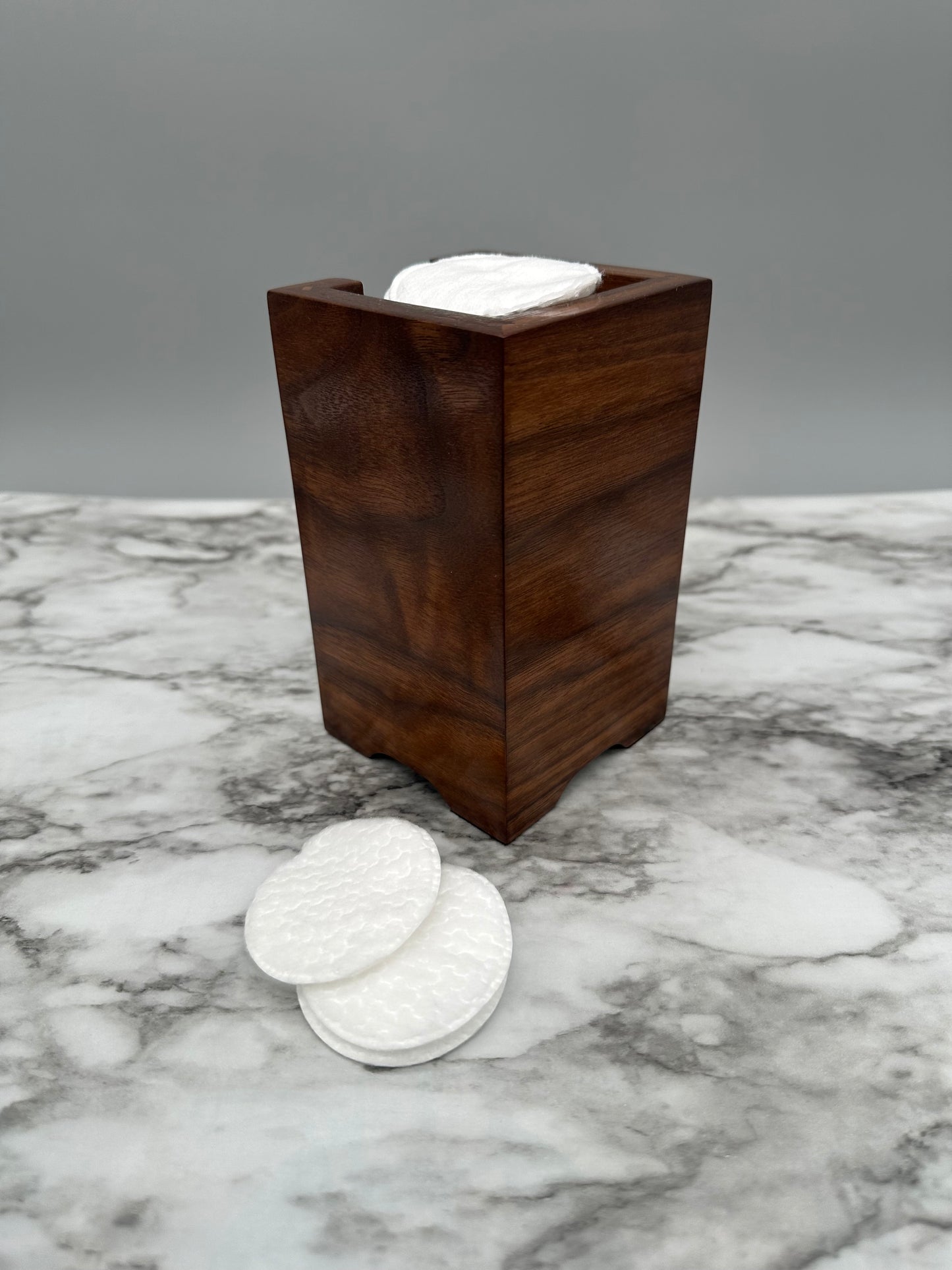 Walnut Hardwood Makeup Brush Holder, Makeup Brush Stand, Artist Brush Storage Box, Makeup Brush Organizer Box
