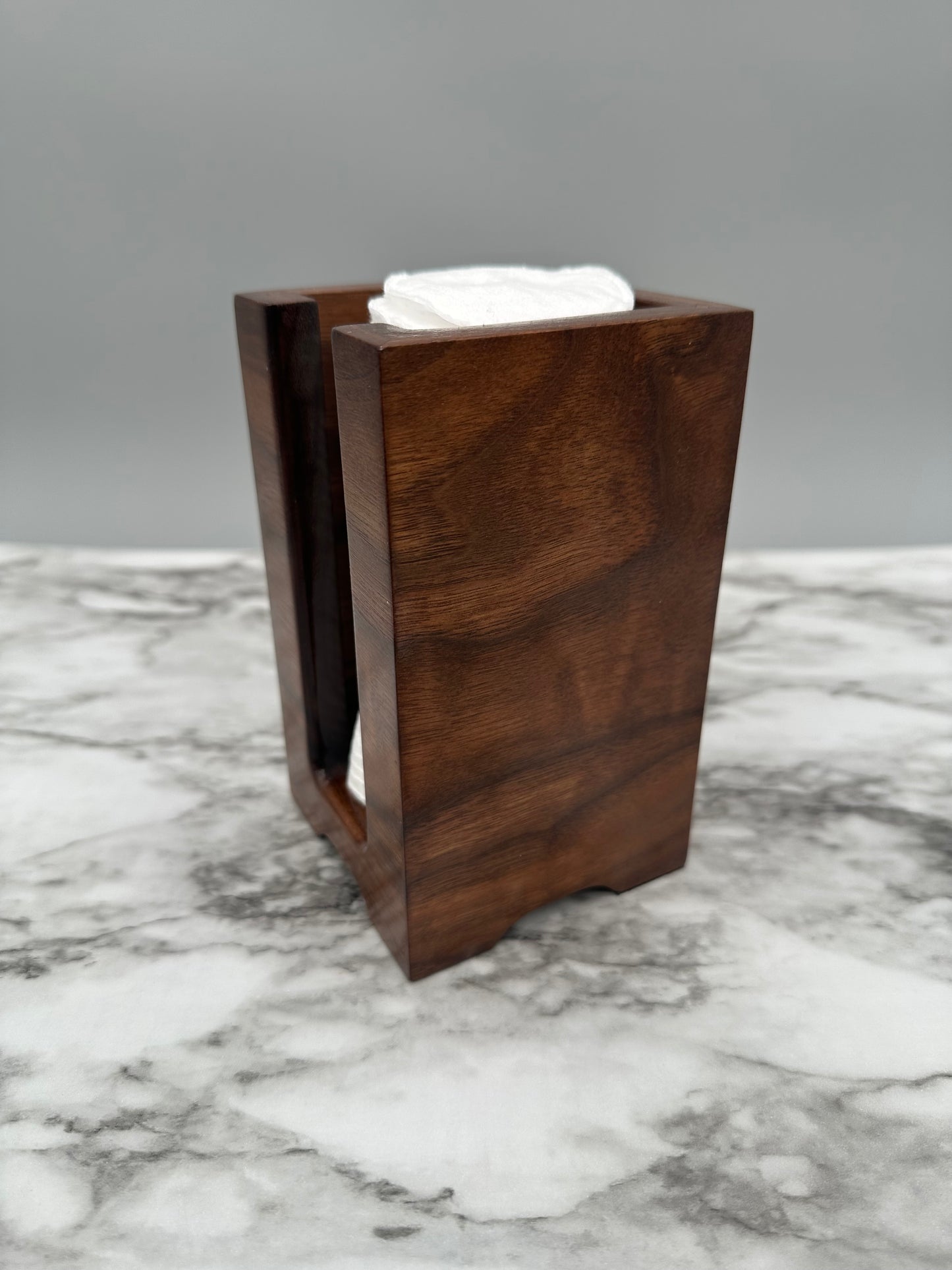Walnut Hardwood Makeup Brush Holder, Makeup Brush Stand, Artist Brush Storage Box, Makeup Brush Organizer Box