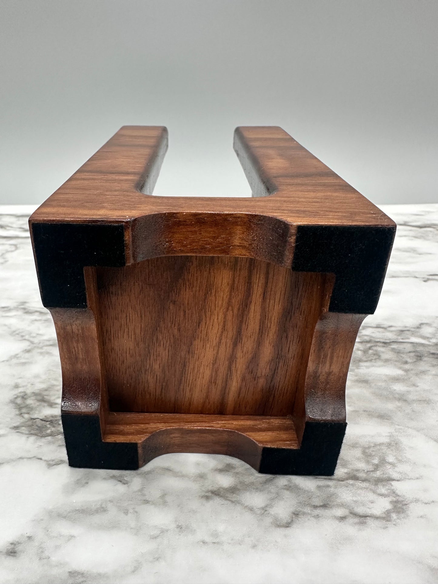 Walnut Hardwood Makeup Brush Holder, Makeup Brush Stand, Artist Brush Storage Box, Makeup Brush Organizer Box